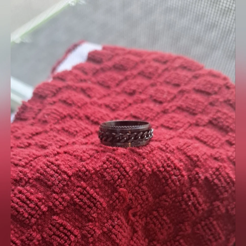 New, Classic black wedding band men's size 7 jewelry - Picture 9 of 9